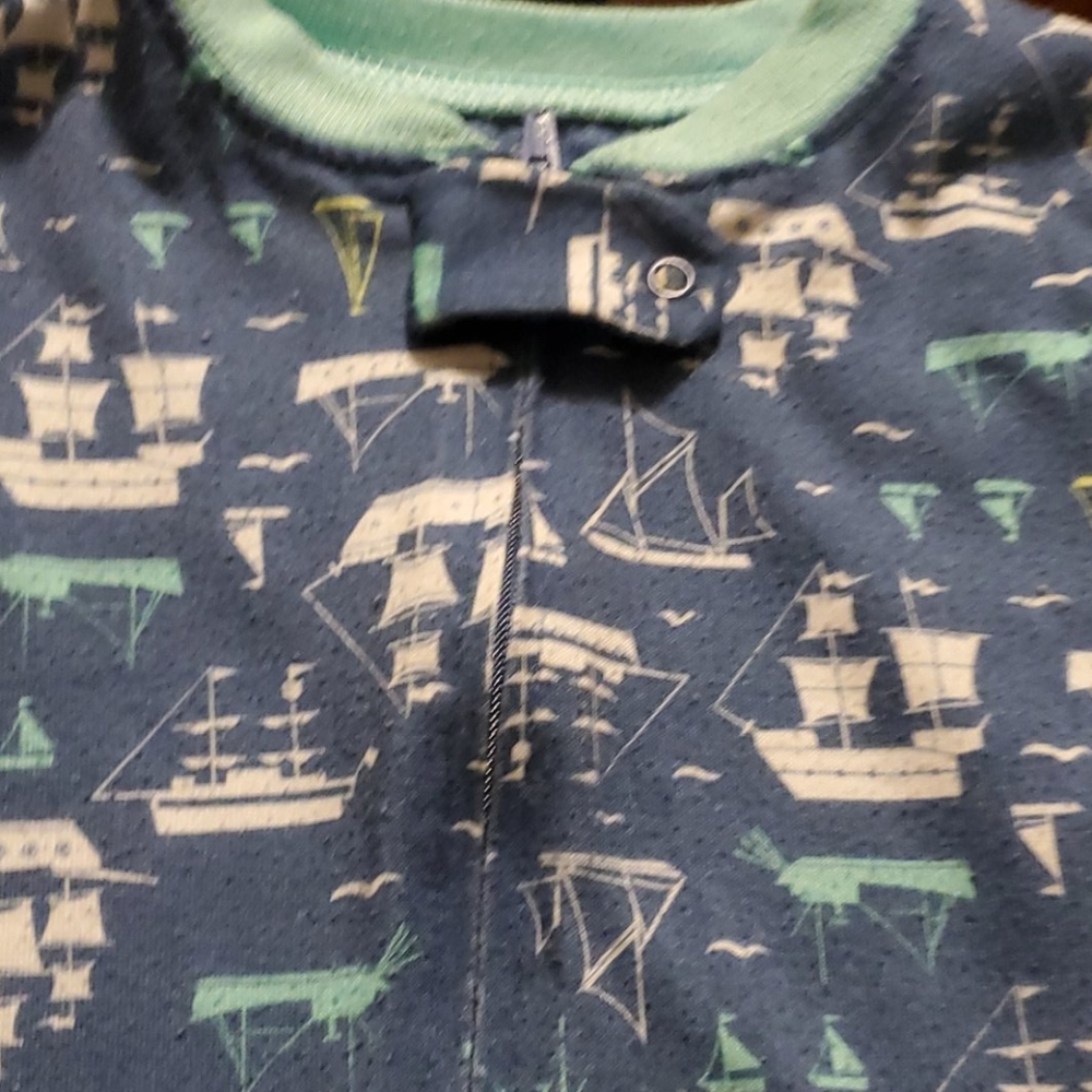 Zip Up Nautical Carters Footie Sleeper